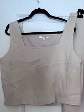 EMERSON FRY roma 2 linen top in natural